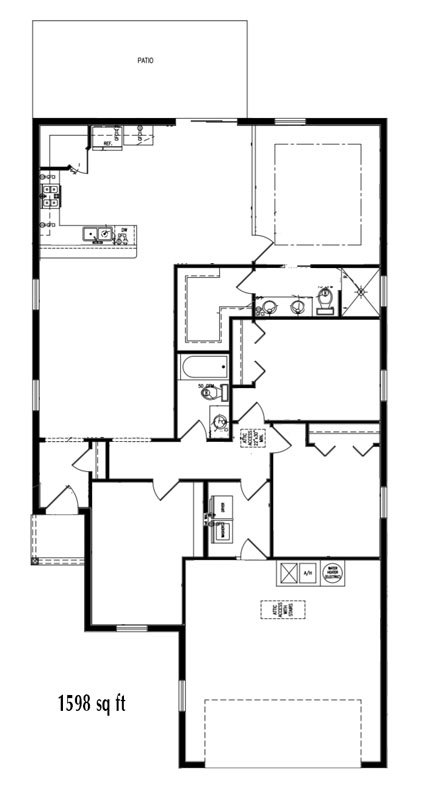4 Bedroom Affordable Floor Plan
